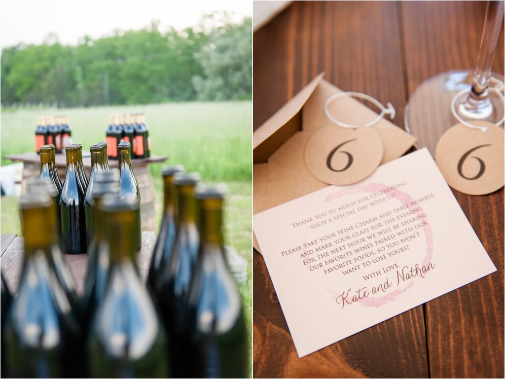 Seneca Lake NY Vineyard Wedding ceremony photos, reception photos, detail shots