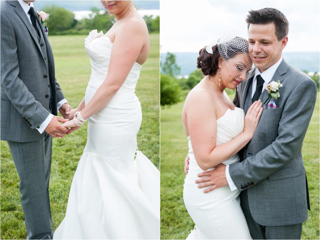 Seneca Lake NY Vineyard Wedding photos, bride and groom portraits 