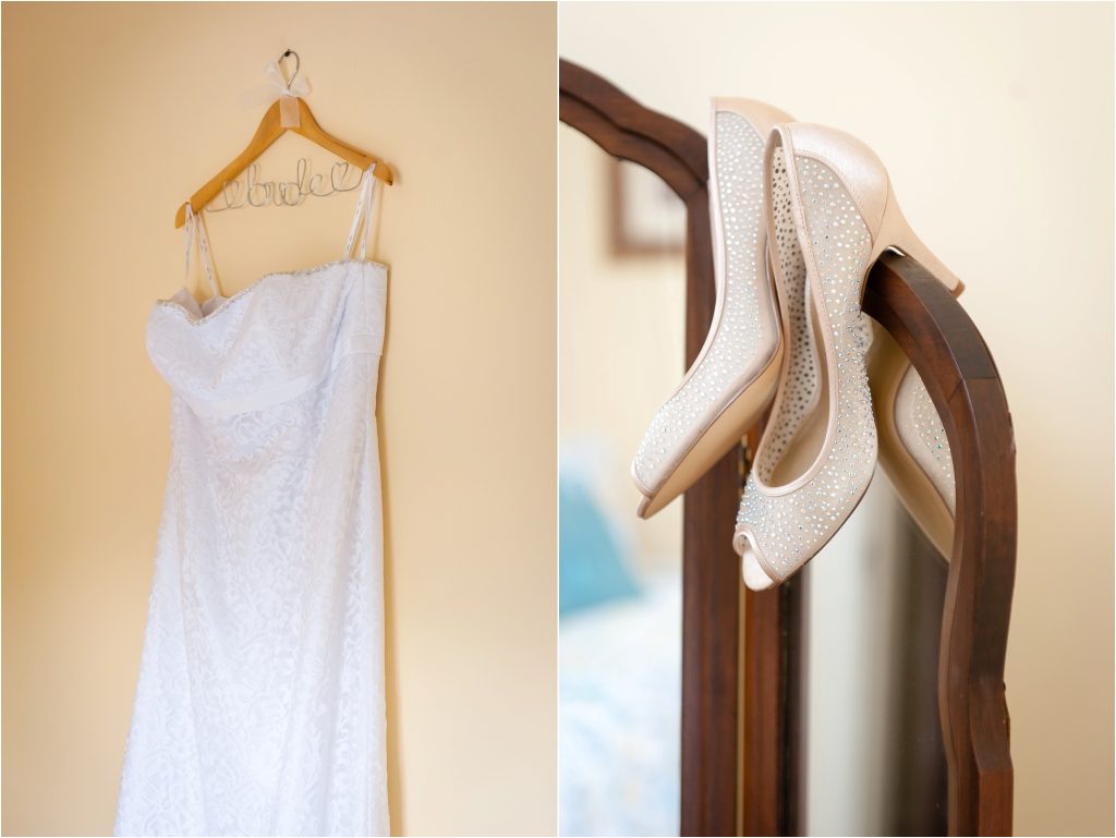 Fairview Farms Wedding Dress and Shoes Wedding Photo