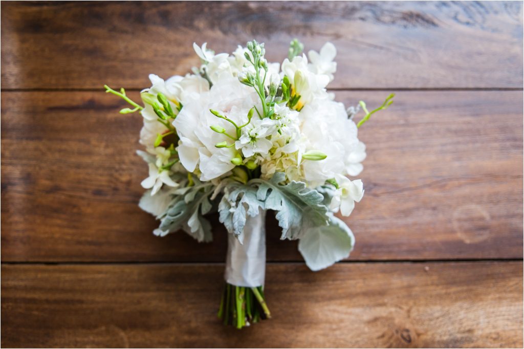 The John Marshall Ballroom wedding bouquet on wood Photo