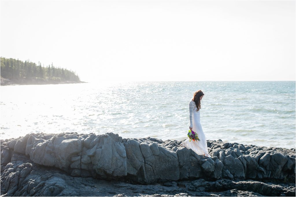Bay of Fundy Nova Scotia Beach Wedding, bridal portrait photos, Bigfoottracks on instagram