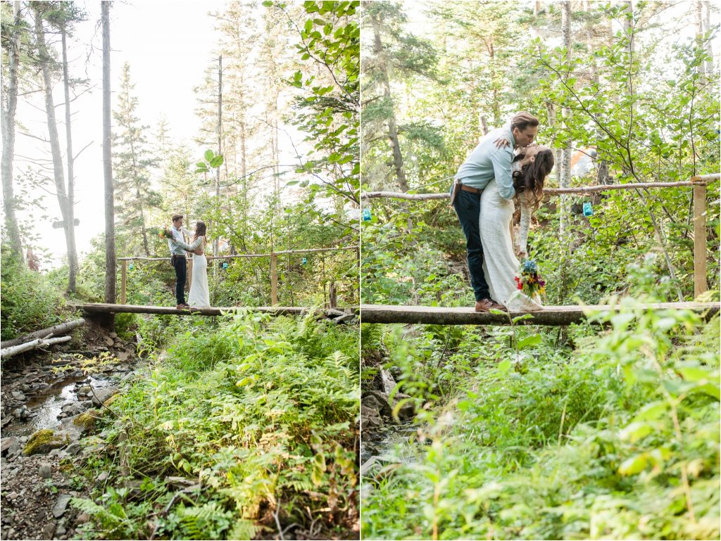 Bay of Fundy Nova Scotia Beach Wedding, bride and groom portrait photos, Bigfoottracks on instagram