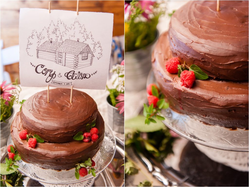 Bay of Fundy Nova Scotia Wedding, photo of handmade chocolate cake