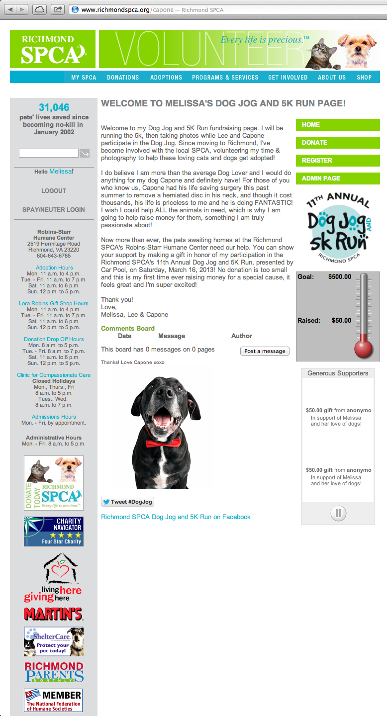 Richmond SPCA 11th Annual Dog Jog & 5k
