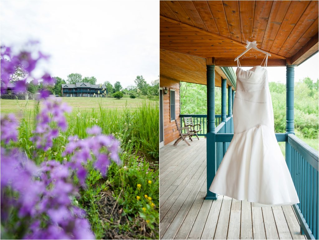 Seneca Lake NY Vineyard Wedding Photos and brides dress