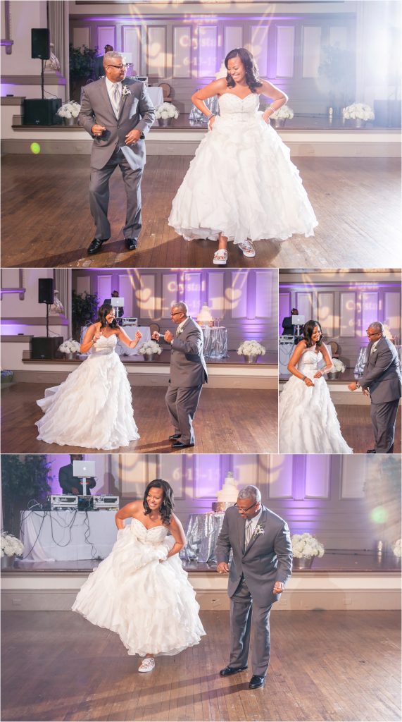 The John Marshall Ballroom bride and father daughter dance at reception photo